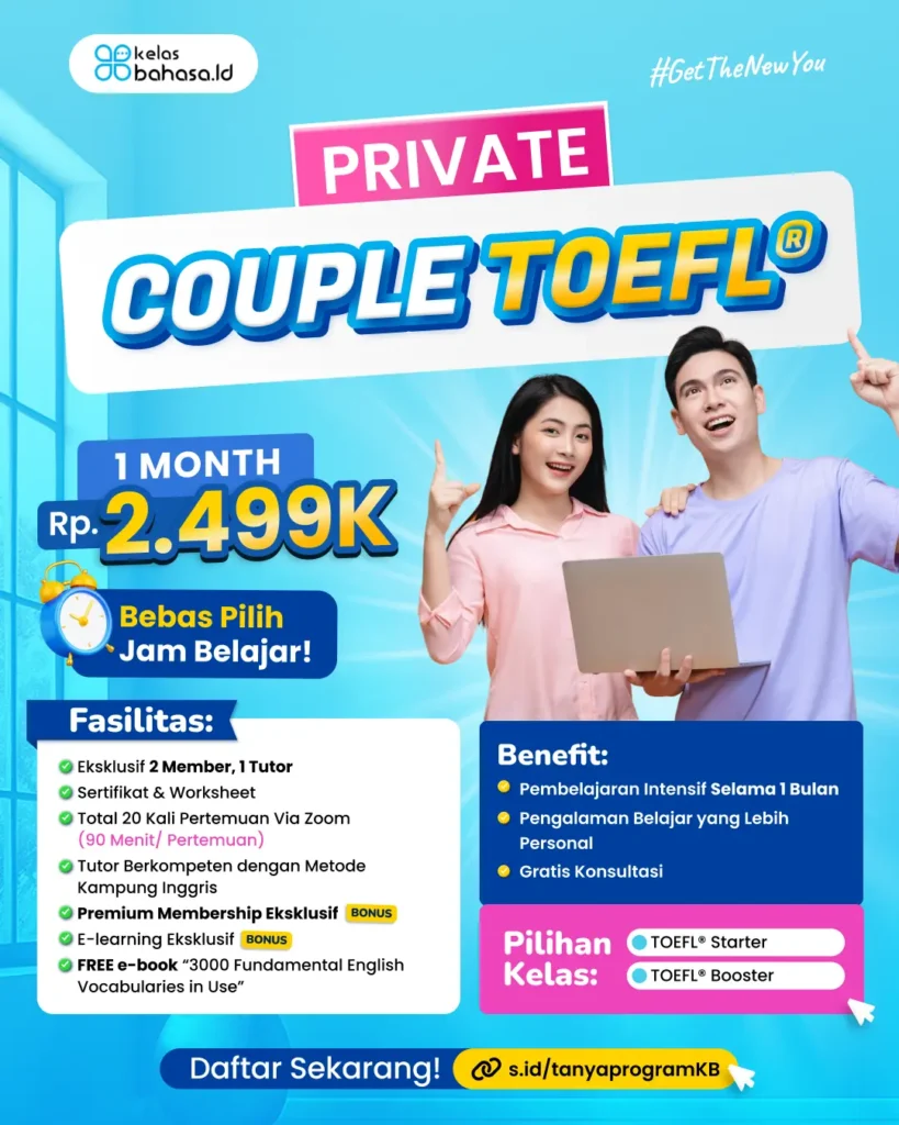 Private couple TOEFL (1 month)